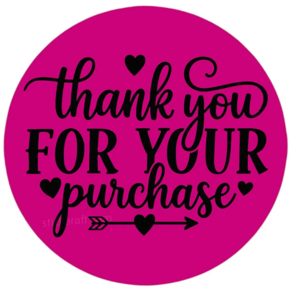 Thank You for Your Purchase Stickers – 2" for Poshmark & Small Business – 100 PC - Picture 13 of 16